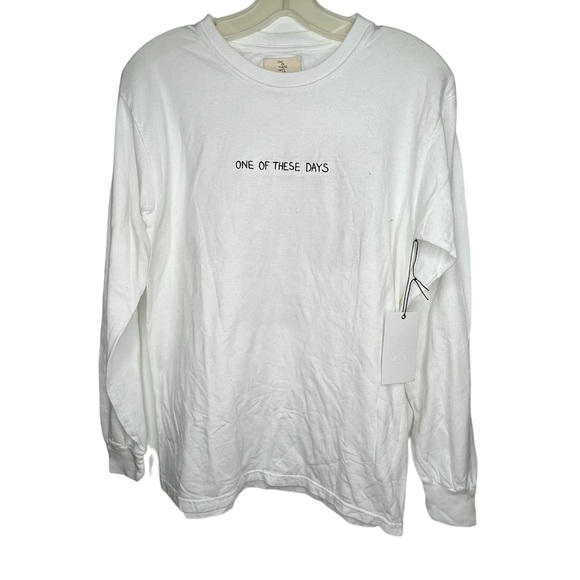 One Of These Days Co. White T-Shirt nwt - Picture 1 of 7